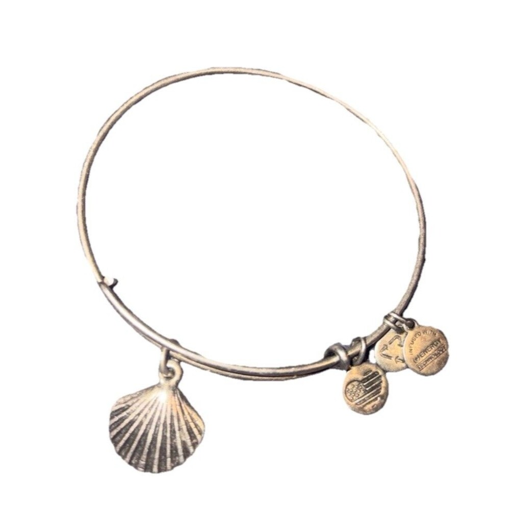 Alex and Ani Seashell Charm Bangle Bracelet
